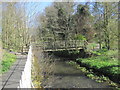 Footbridge over the River Aln in NE66 4SL