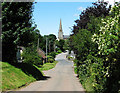 Trellech St Nicholas church from the Catbrook road in Trellech United Community