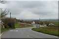 The staggered junction on A39 at Box's Shop in EX23 0FE
