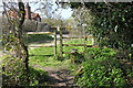 Footpath stile, Ockham in GU23 6NR