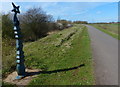 Sustrans Milepost along the Hereward Way in PE6 0RR