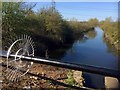 Pipe bridge over the former Barnsley Canal in S71 3EU