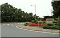 Road junction by Ermine Business Park in PE29 6YB