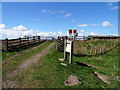Railway crossing north of Borth in Borth Community