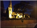 St Michael's Church, Camberley at night in GU15 3BB
