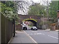 Railway bridge over Park Street, Camberley in GU15 4NW