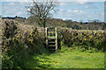 Two stiles on the West Devon Way in EX20 4ER