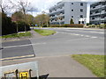 Looking across Hazelwick Avenue from the end of The Birches in RH10 1SU