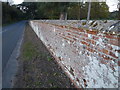 Northern wall of Holkham Park, Norfolk in NR23 1RN