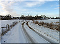 Towards former railway line in Marefield