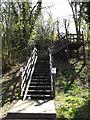 Steps to The Nickey Line footpath in AL5 3LN