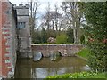 Bridge across the moat, Baddesley Clinton in B94 6LX