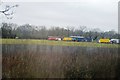 Circus vehicles in a field in TN27 8QG