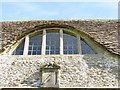 Inscription above south front lunette, Monk's Chapel, Corsham in SN13 9PJ