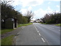 Bus stop and shelter on Yarmouth Road in NR29 4LA