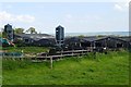 Cow sheds at Upper Wheats Farm in ST18 9BS