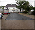 Entrance to Ystradgynlais Miners' Welfare Hall in SA9 1HL