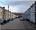 Pendrill Street towards King Street, Neath in SA11 1LJ