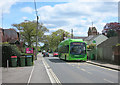 Lime Green Bus in Mortimer in RG7 3PW