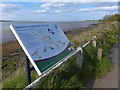 Information board. Budle Bay in NE70 7EE