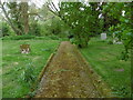 Path in St Mary the Virgin Churchyard, Lindsell in Lindsell