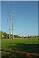 Pylon in field by Bodley Bridge in EX5 2PL