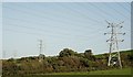 Pylons and power lines at West Yelland in EX31 3EX