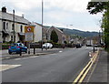 Give way to oncoming vehicles sign, Crynant in SA10 8PG