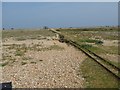 Railway tracks across the shingle at Dungeness in TN29 9NE