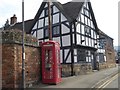 Telephone box by the King's Arms, Prestbury in GL52 5FL