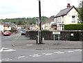 Two telecoms cabinets on an Ystradgynlais corner in SA9 1DT