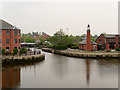 Lighthouse and Entrance to Waterways Museum at Ellesmere Port in CH65 2AL