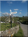 Wootton Fitzpaine: finger-post at Knapp Farm in DT6 6NG