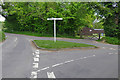 Hill Farm Lane junction in GU10 5EU