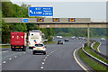 Eastbound M62 near to Huyton-With-Roby in L36 5YX