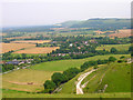 Fulking from Edburton Hill in Fulking