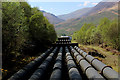 Pipelines Descending towards Kinlochleven in PH50 4RQ