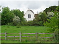 St Nicholas Warndon, from Parsonage Way in Warndon