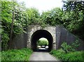 Railway bridge, Nottingham Road, Ironville in NG16 5NP