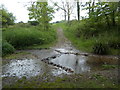 Ringstead: ford on a track where footpaths meet in DT3 6HJ