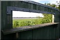 Bird hide at Wigg Island Community Park in Halton (B)