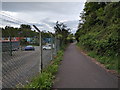 Cycle path past the industrial area in BA3 5TX