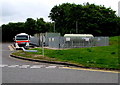 Propane tank enclosure at Chieveley Services in RG18 9XX