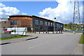 North side of the Alan Higgs Centre from the southeast, Allard Way, Coventry in CV3 3BU