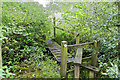 Stile and footbridge on the footpath to Raven's Clough in Old Laund Booth