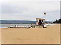 Lifeguard Hut on the Beach at Branksome Dene in BH13 7BD