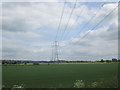 Line of pylons towards Allerton Bywater in Allerton Bywater
