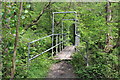 Footbridge over River Sirhowy below Argoed in NP12 0QP