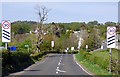 Speed limit signs approaching Kilmacolm in PA13 4SU