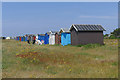 Beach huts, South Hayling in PO11 0AS
